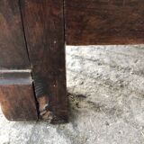 Breton bonnet cupboard in solid oak with 1 door and 1 drawer.