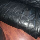 Leather sofa and armchairs
