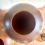 Paire de vases en bois