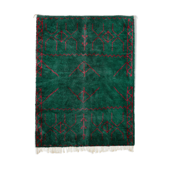 Tapis marocain moderne vert