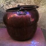 Old copper cauldron