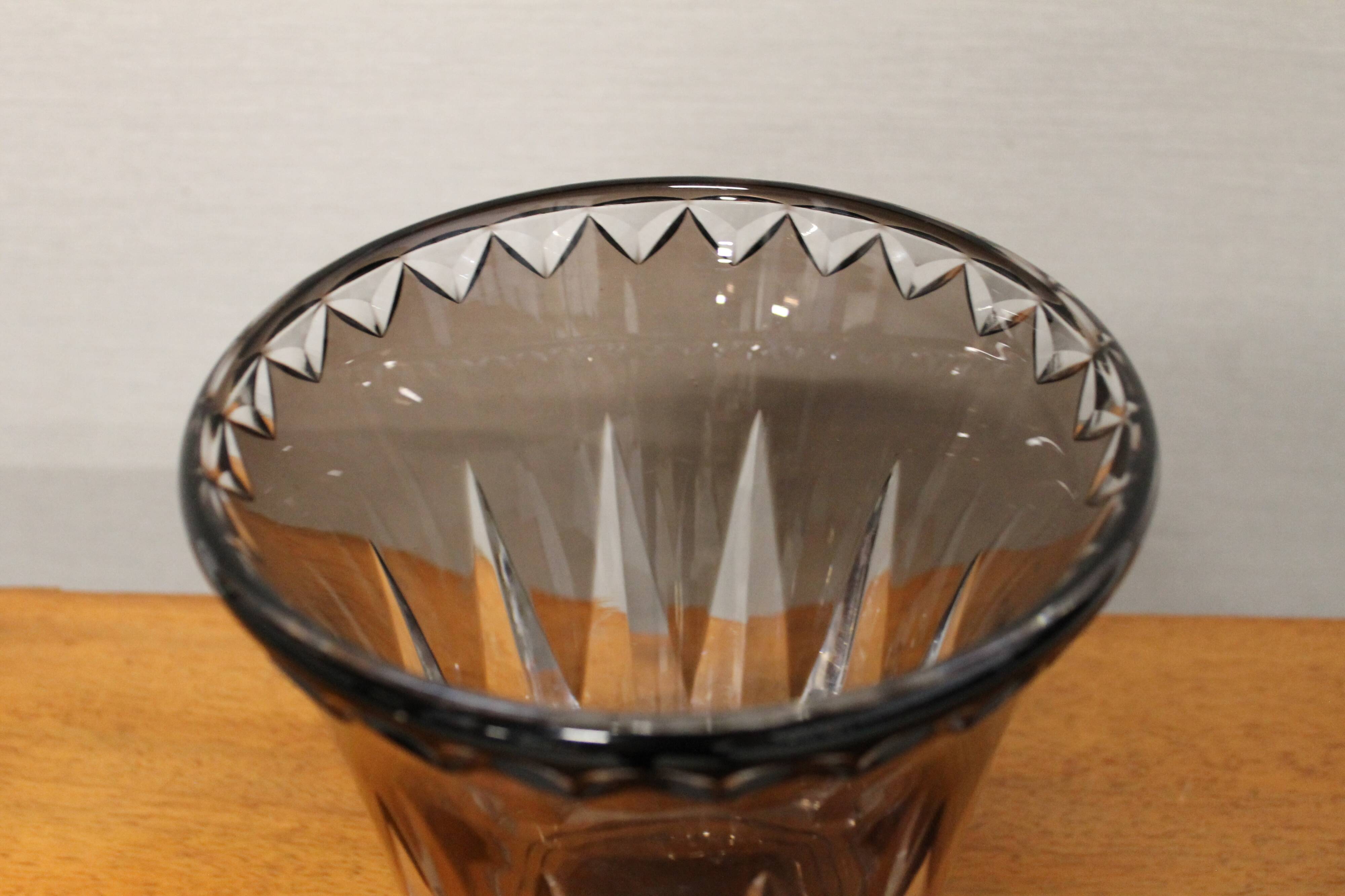 Vase en cristal du Val Saint-Lambert - Art deco