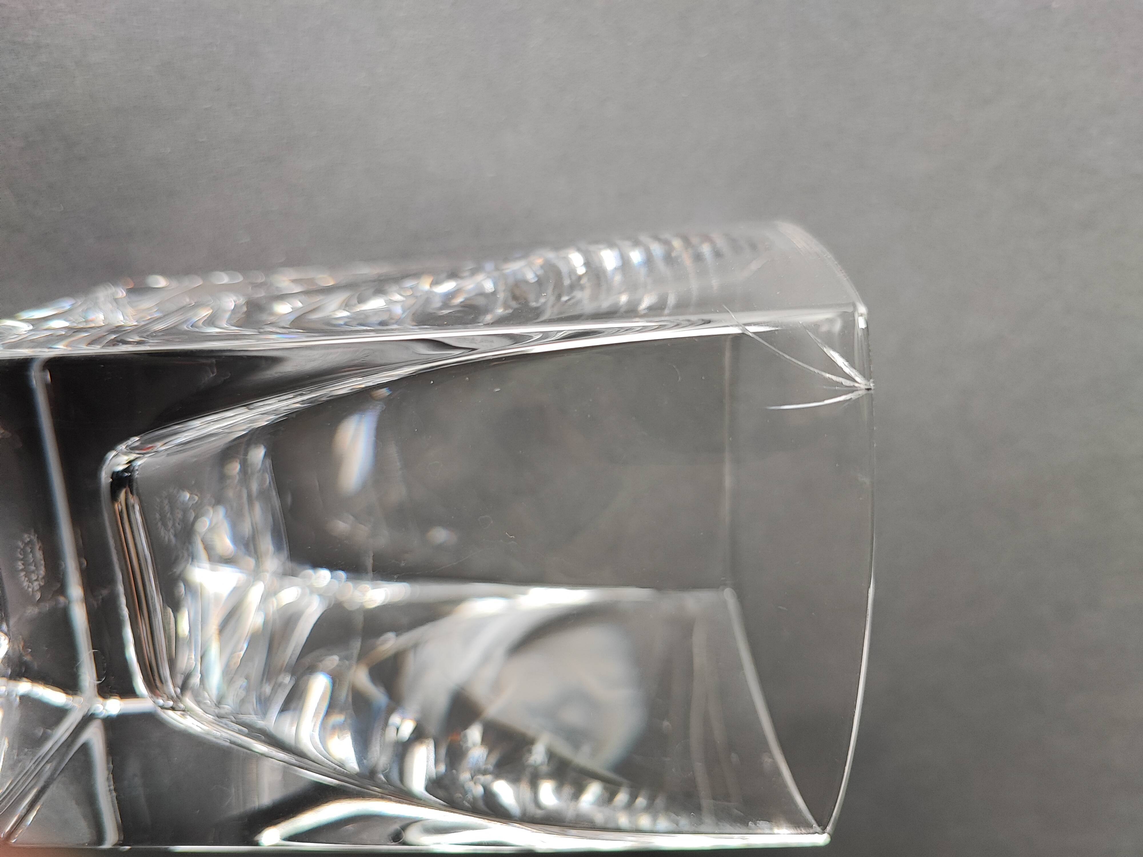 2 Sèvres crystal whisky glasses, KEOS model