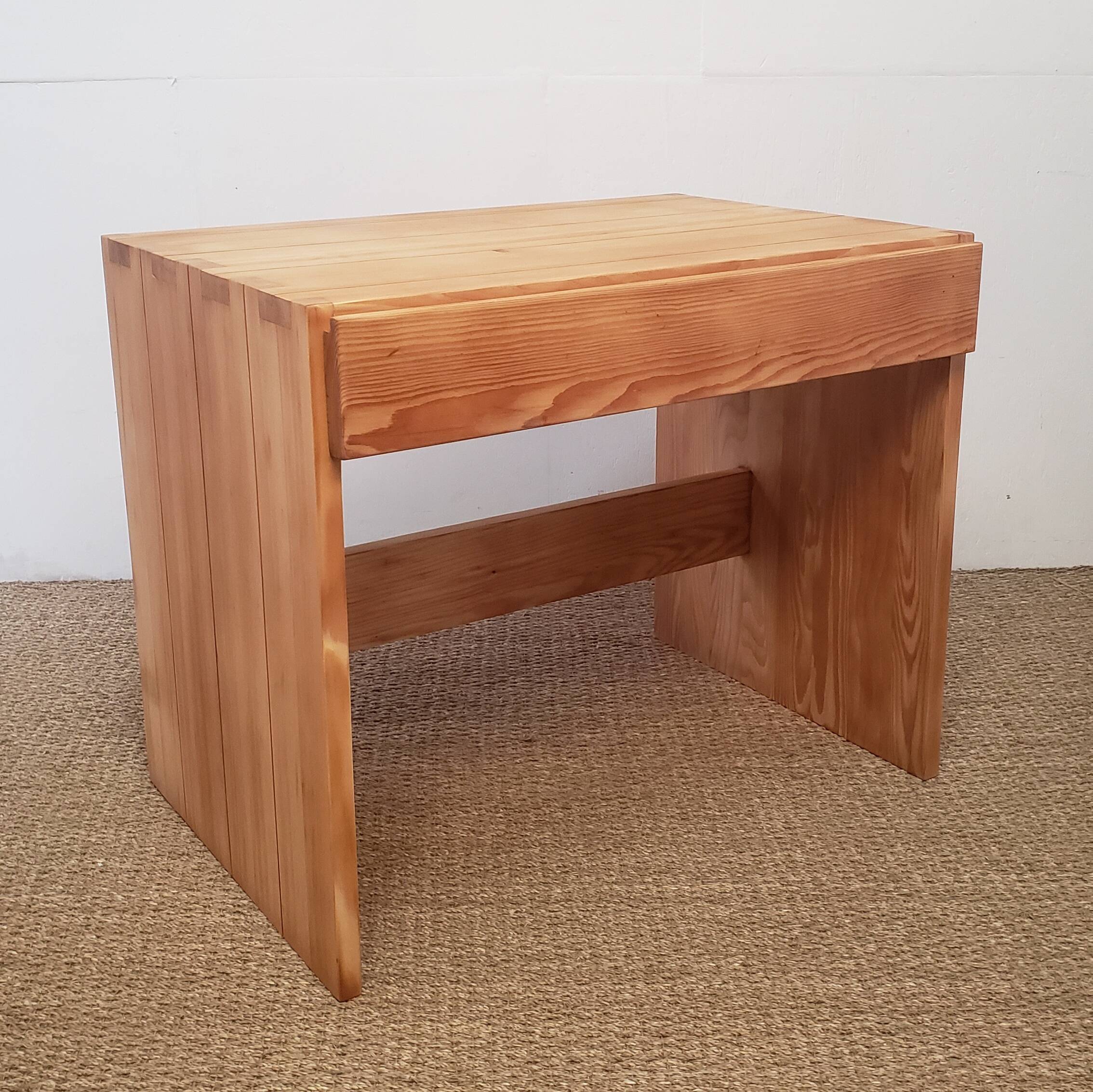 Solid pine desk - Maison Regain, Savoie model, 1960s