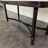 Wrought iron coffee table with slate top