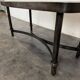 Table basse en fer forgé et plateau en ardoises