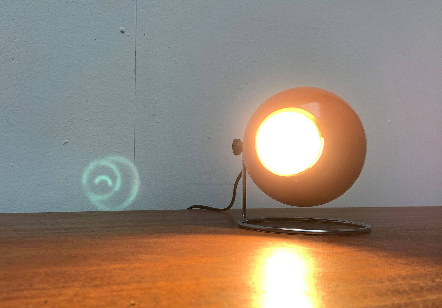 Mid-century space globe table lamp by Erco, 1970s.