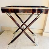 Faux tortoise shell serving tray