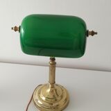 Lampe de banquier verte
