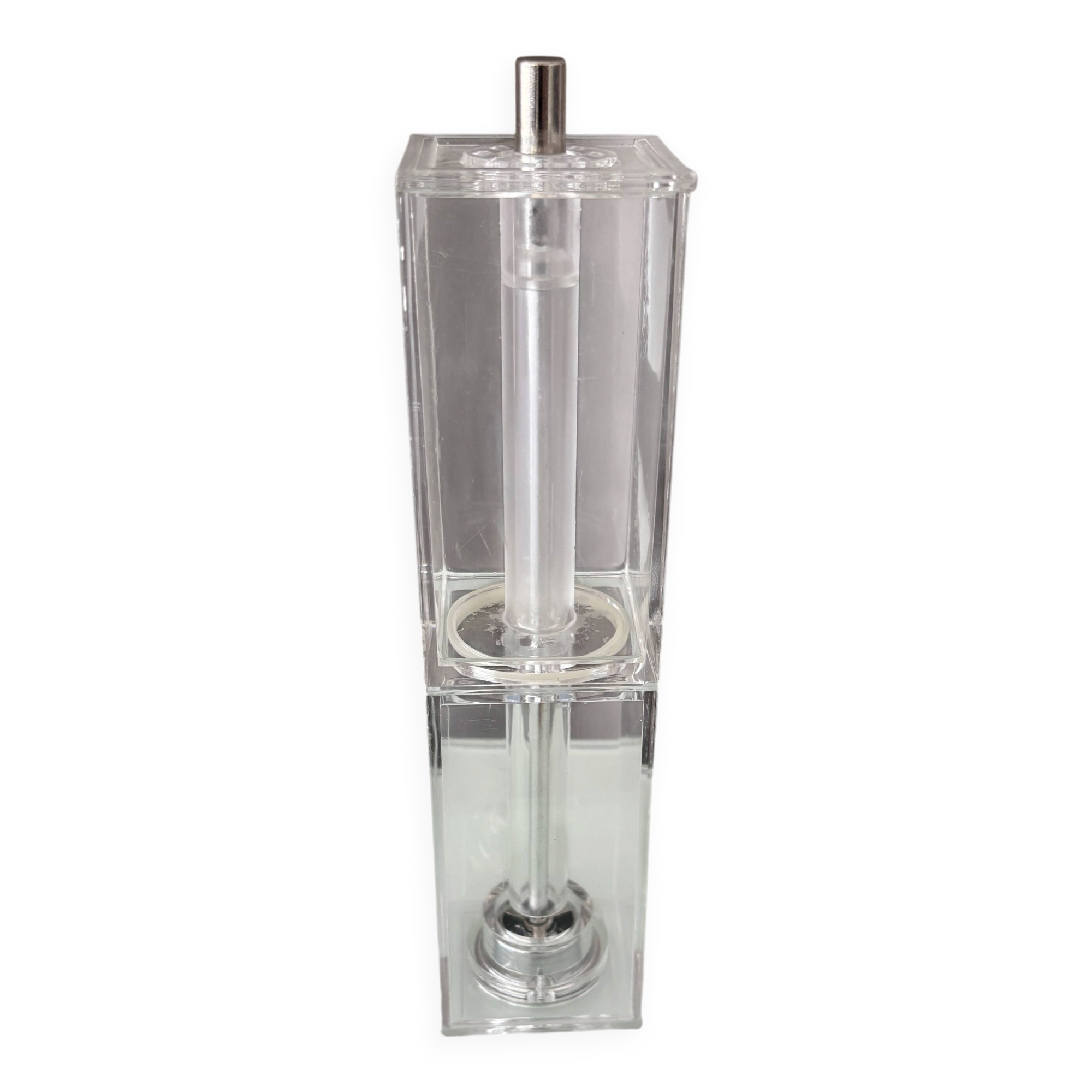 Vintage Dansk Style Acrylic Pepper Mill, Made in Hong Kong, 1970s