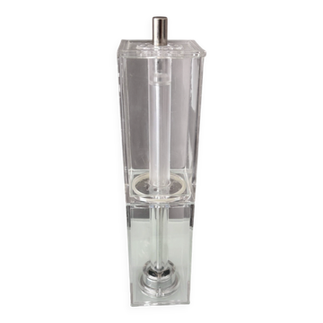 Vintage Dansk Style Acrylic Pepper Mill, Made in Hong Kong, 1970s