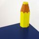 Side table / bedside table Colourful crayons 1980s