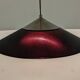 XXL black marmorite saucer suspension, Italy circa 1970.