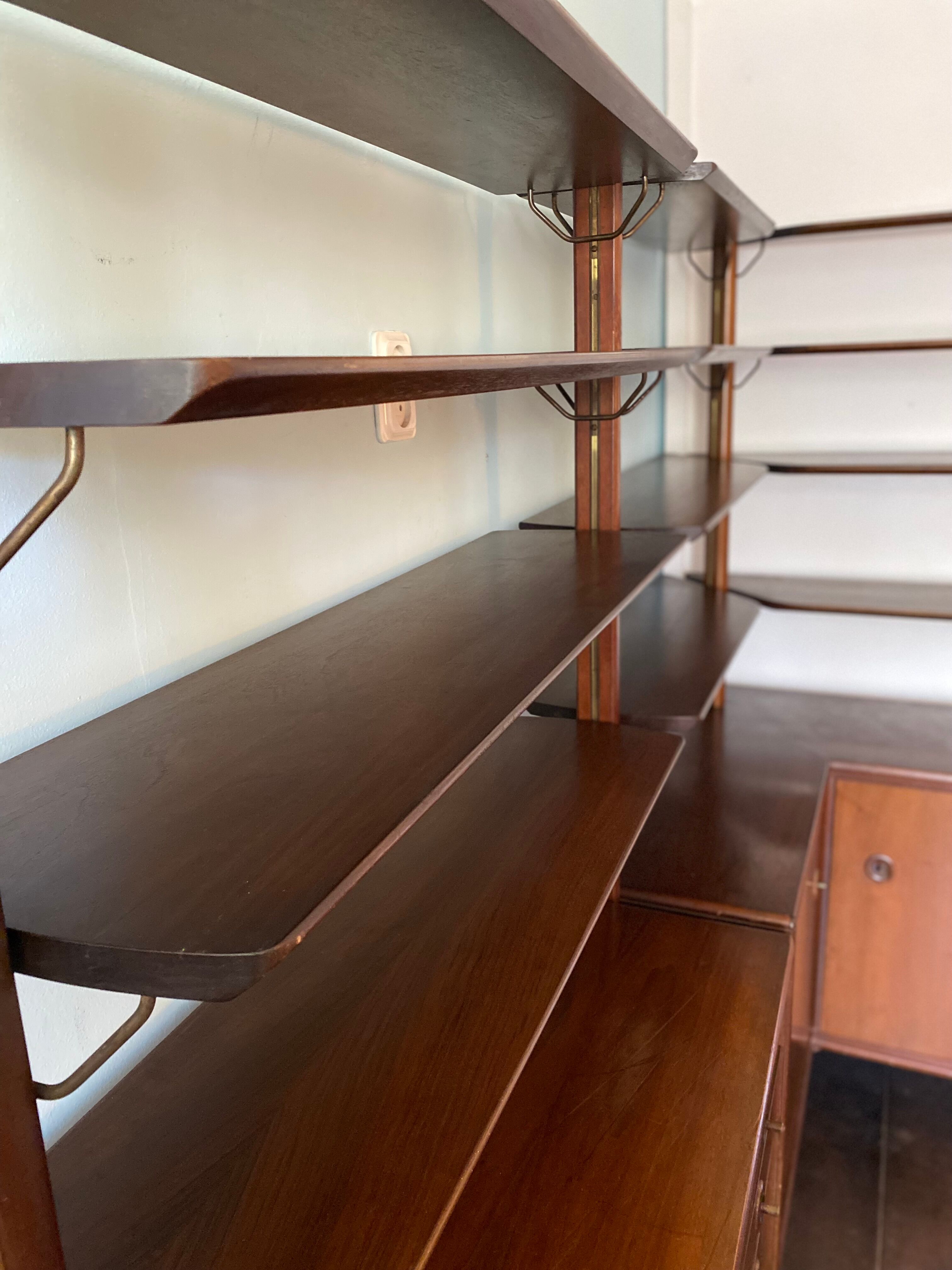 Mid century modern dutch corner wall unit