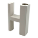 Space age H letter ceramic solifleur vase, Marcel Radureau ca. France 1970