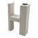 Space age H letter ceramic solifleur vase, Marcel Radureau ca. France 1970