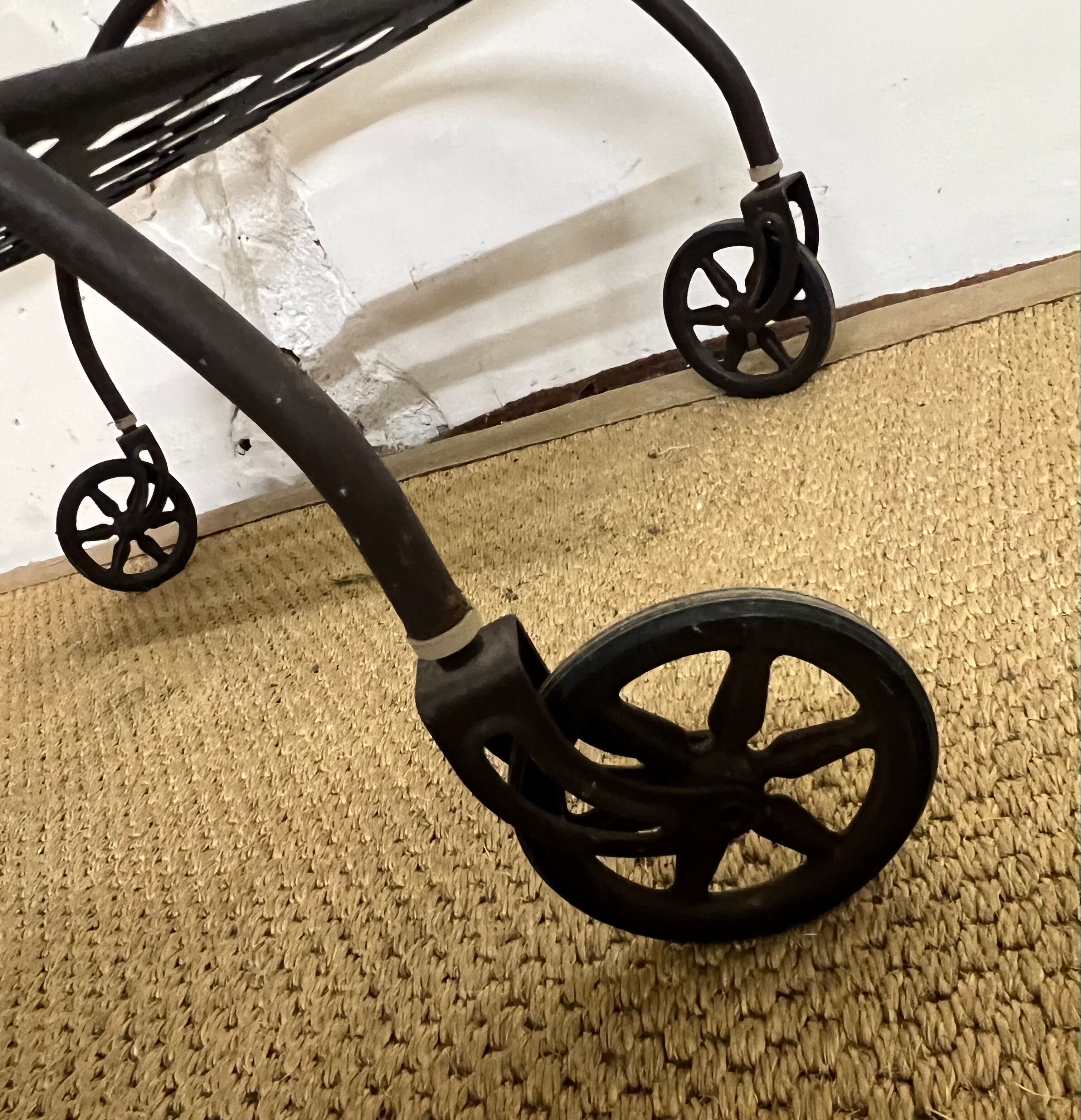 Wrought iron service trolley