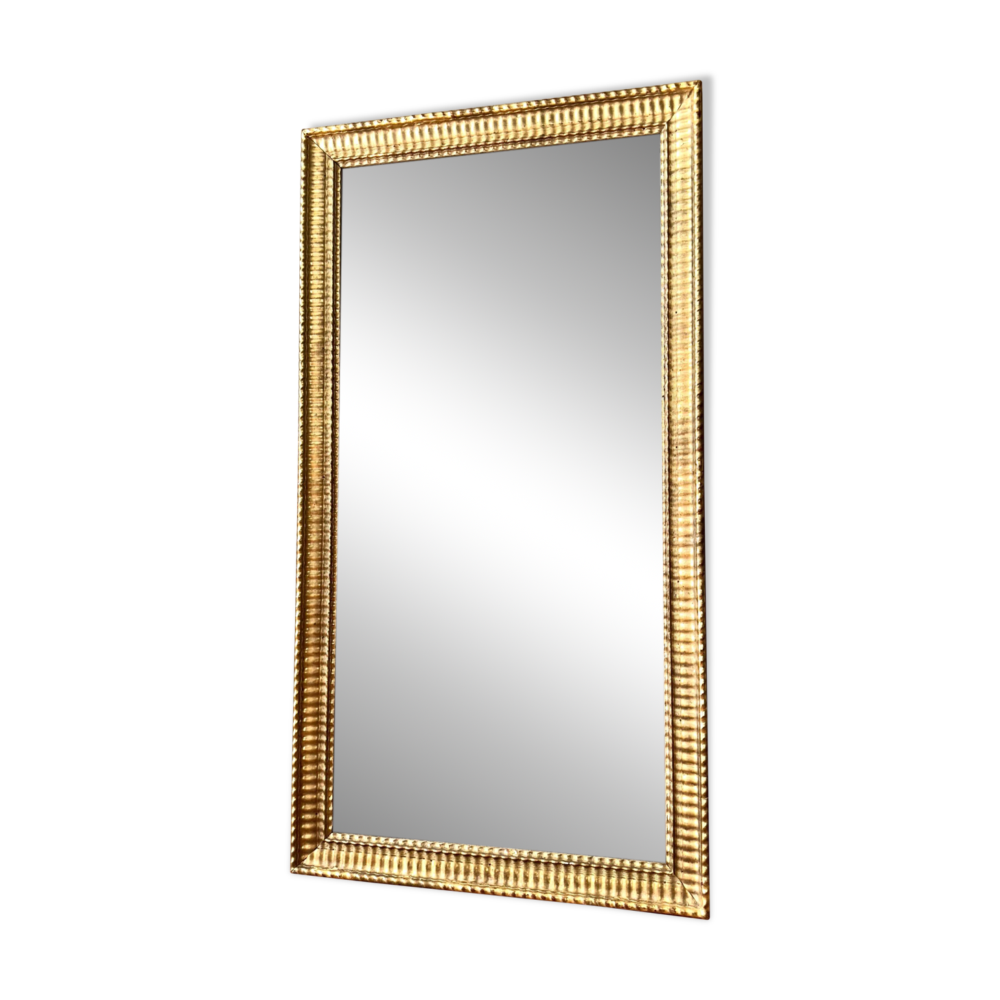 Antique Napoleon III gilded mirror from the 19th century.