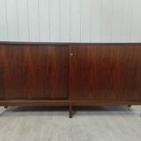 Vintage row walnut sliding doors