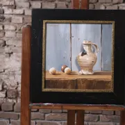 Still life with Jacoba jug and balls – Marjolein van den Berg, c. 2011