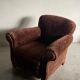 Velvet club armchair
