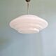 Bauhaus XXL suspension in white opaline, 1930s
