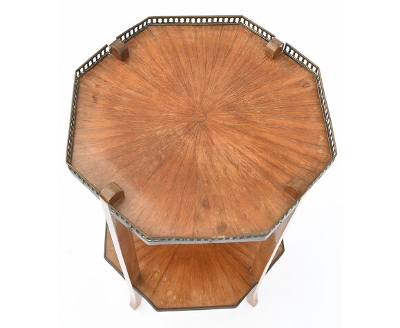 Octagonal harness in marquetry