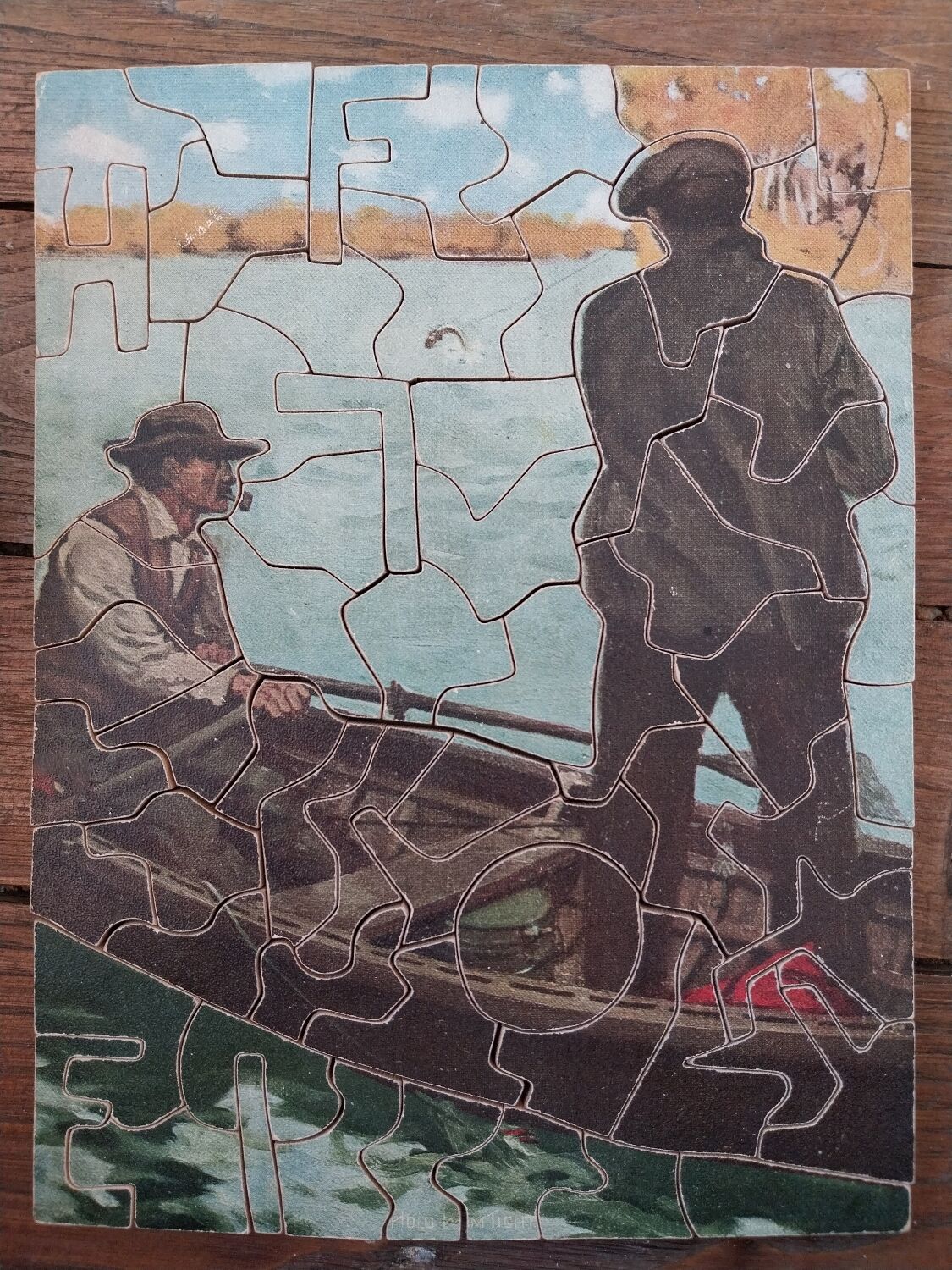 Antique wooden puzzle