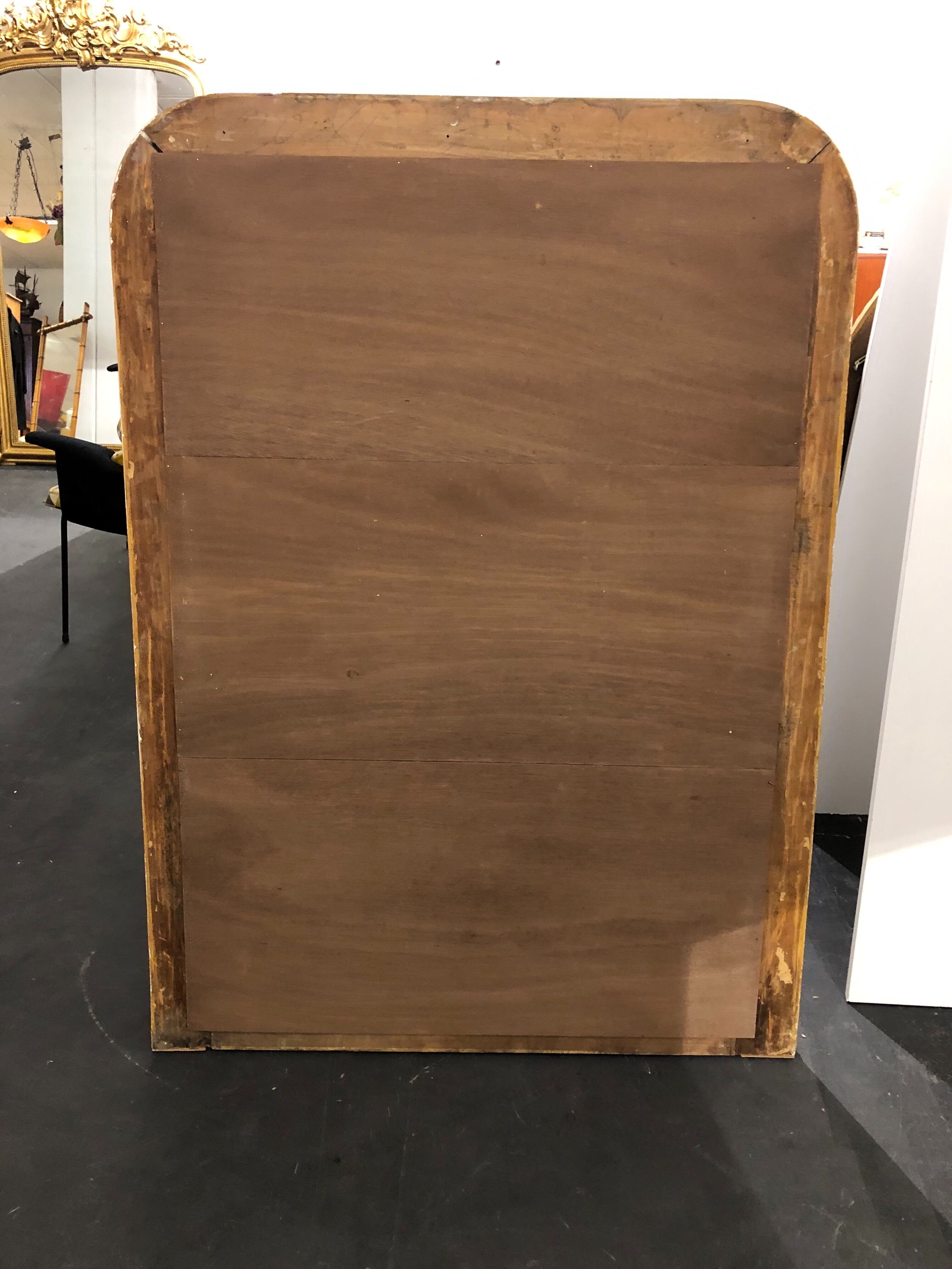 Miroir 142x102 Louis Philippe dorure feuille d'or