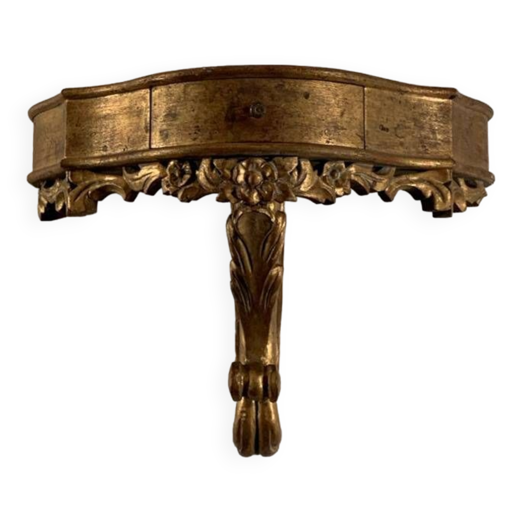 gilded wood console