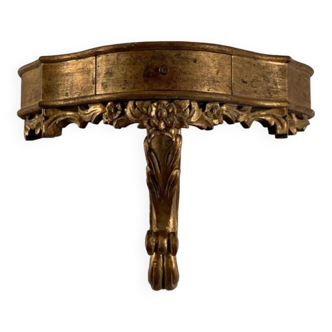 gilded wood console