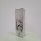 Vintage aluminum table clock from the 70s
