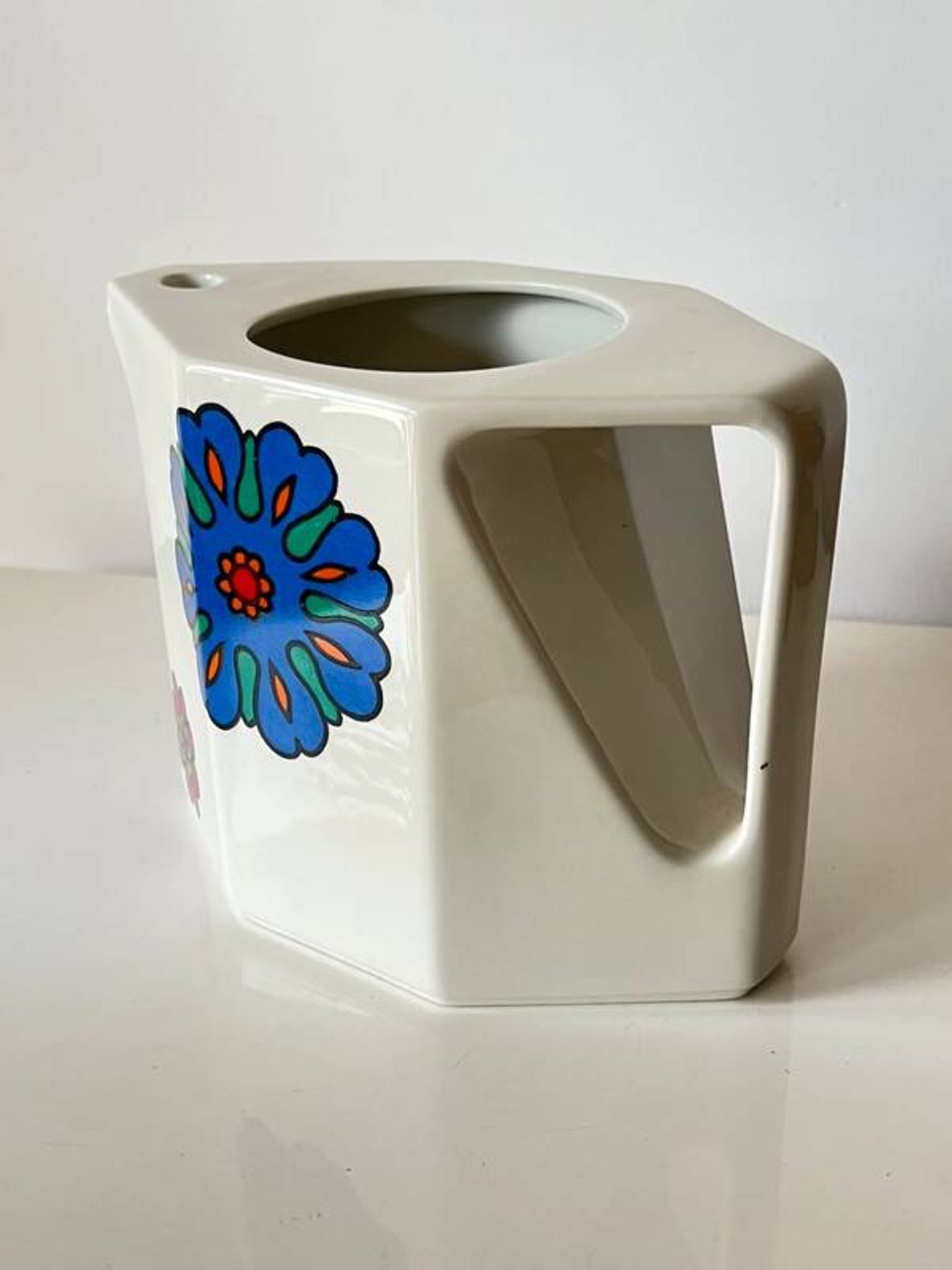 Vintage Villeroy & Boch Acapulco style pitcher/carafe – floral porcelain