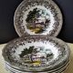 6 deep plates Staffordshire Country Style model