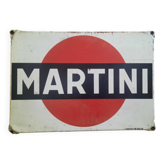 Old enamelled plate "Martini" 28x41cm 1961