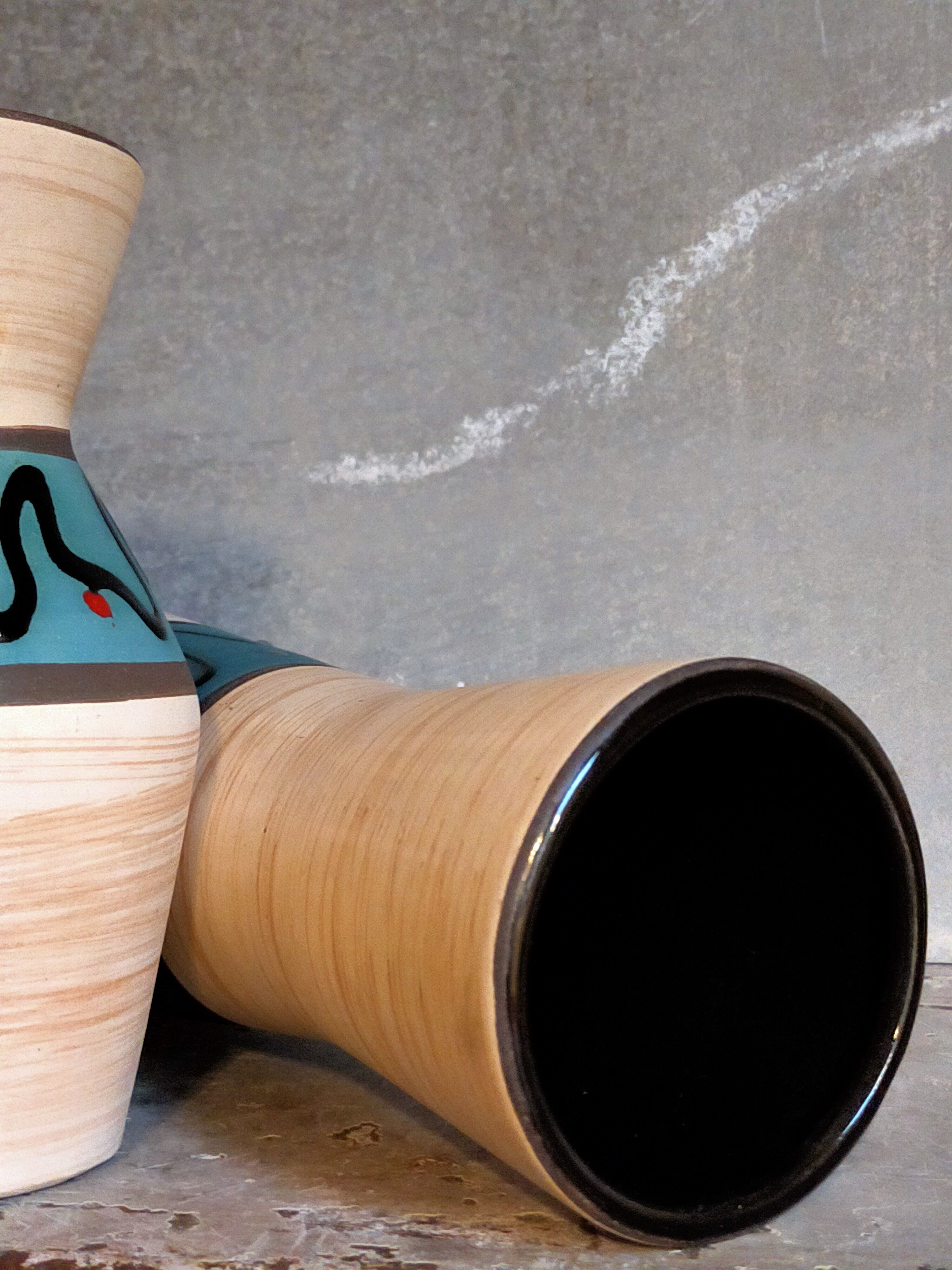 W vase duo.  Germay 50s