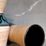 W vase duo.  Germay 50s