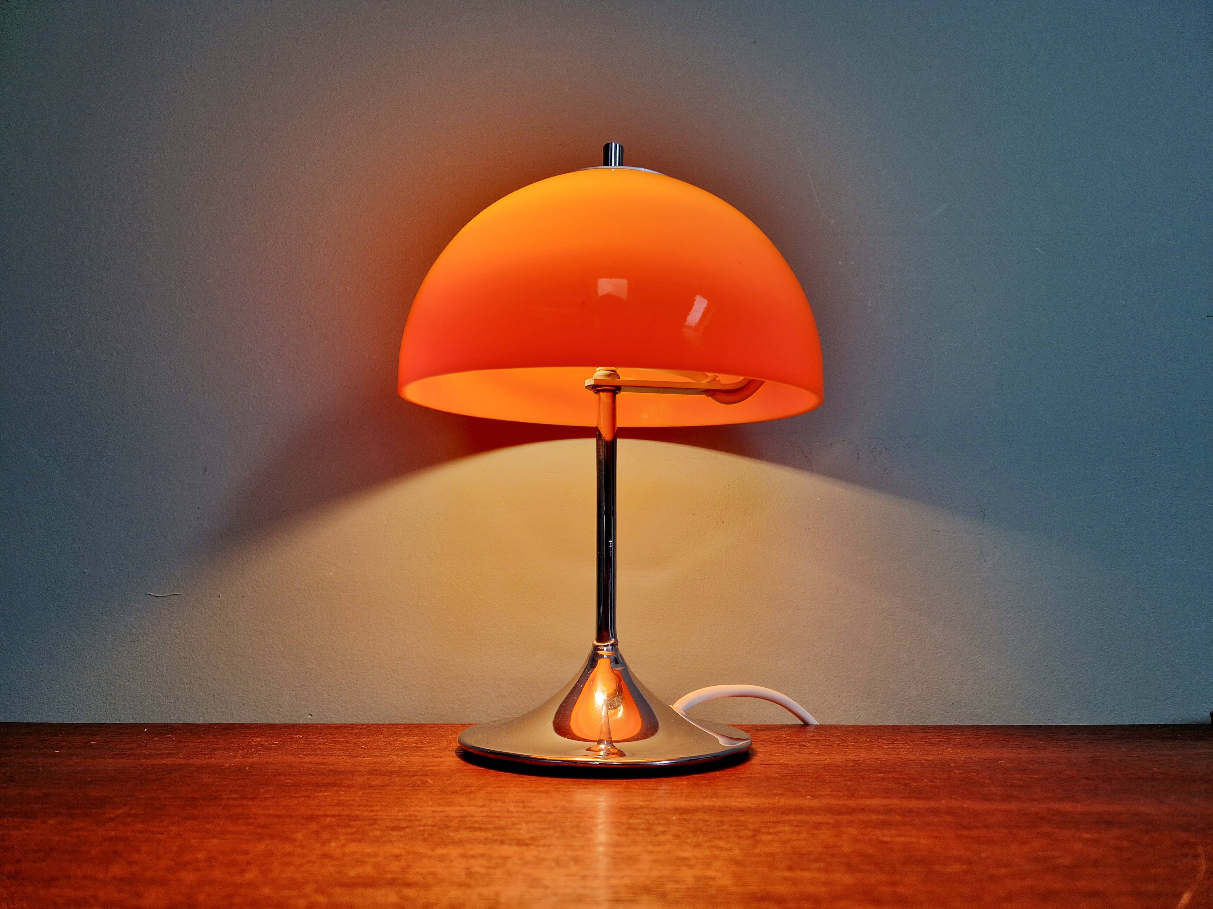 Lampe champignon Space Age, design Frank Bentler, Wila, 1970's