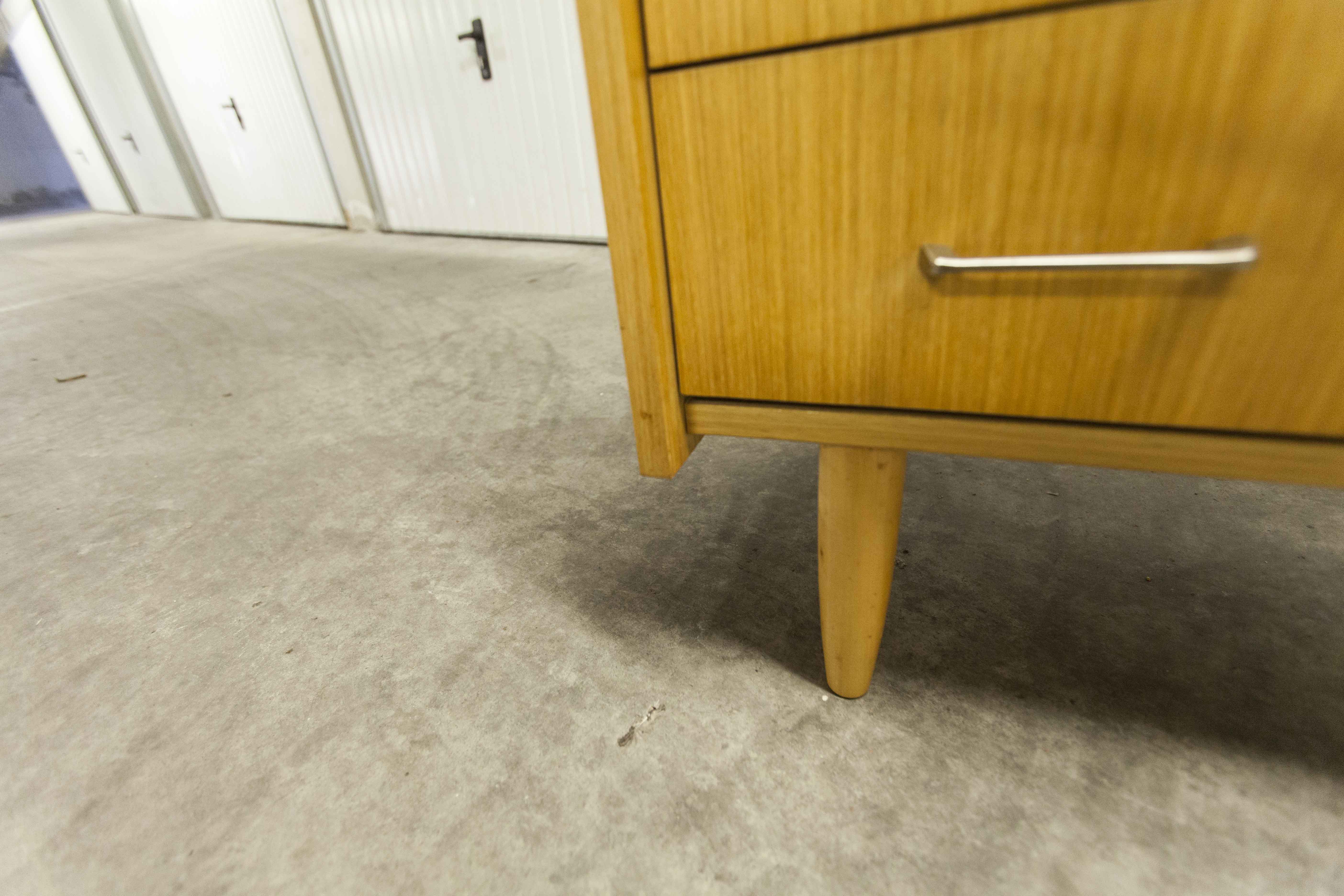 Commode scandinave  4 tiroirs 1990 couleur miel