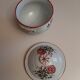 Antique soup tureen from the late 19th century with floral decoration