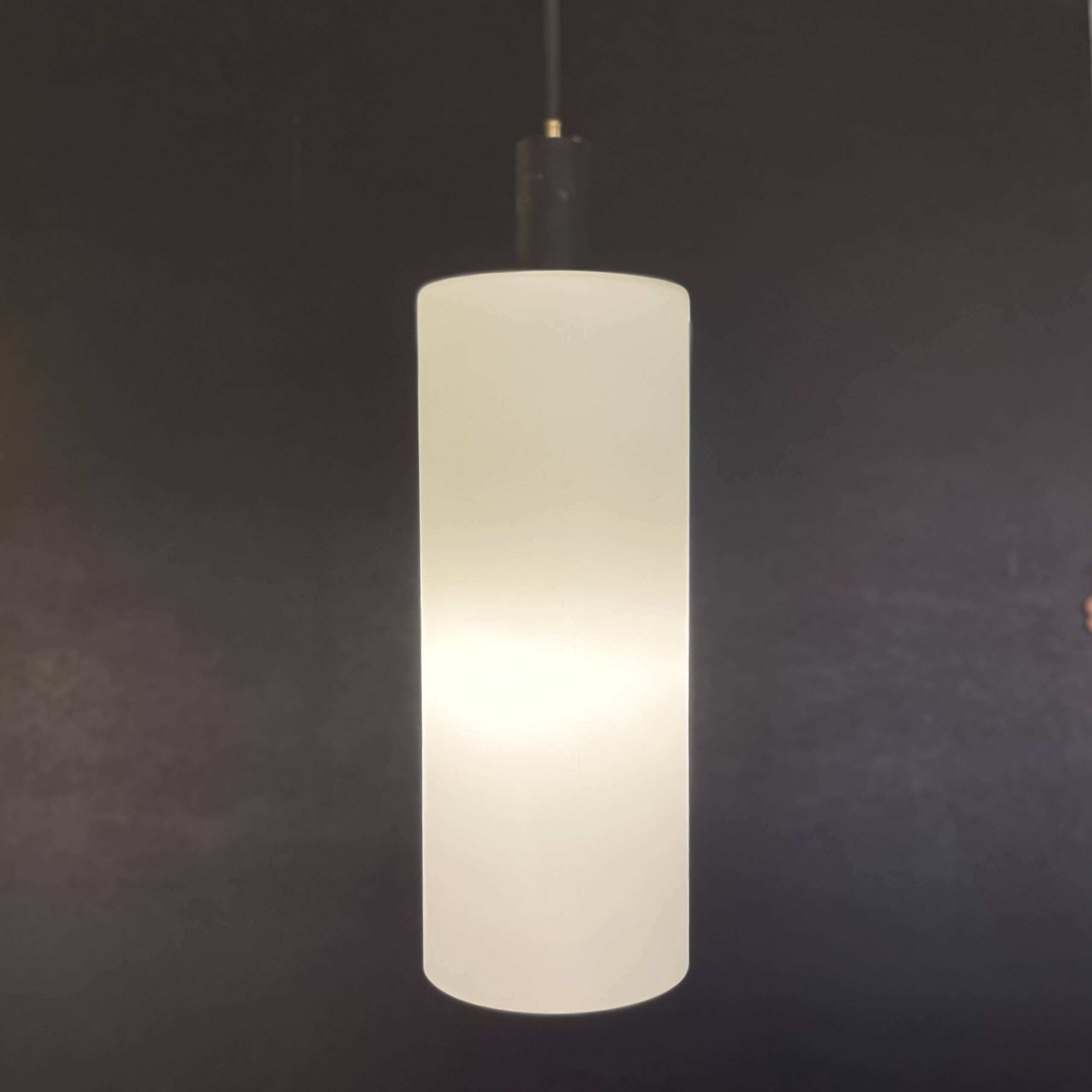 Opaline Suspended Light by Stilnovo from 1950'