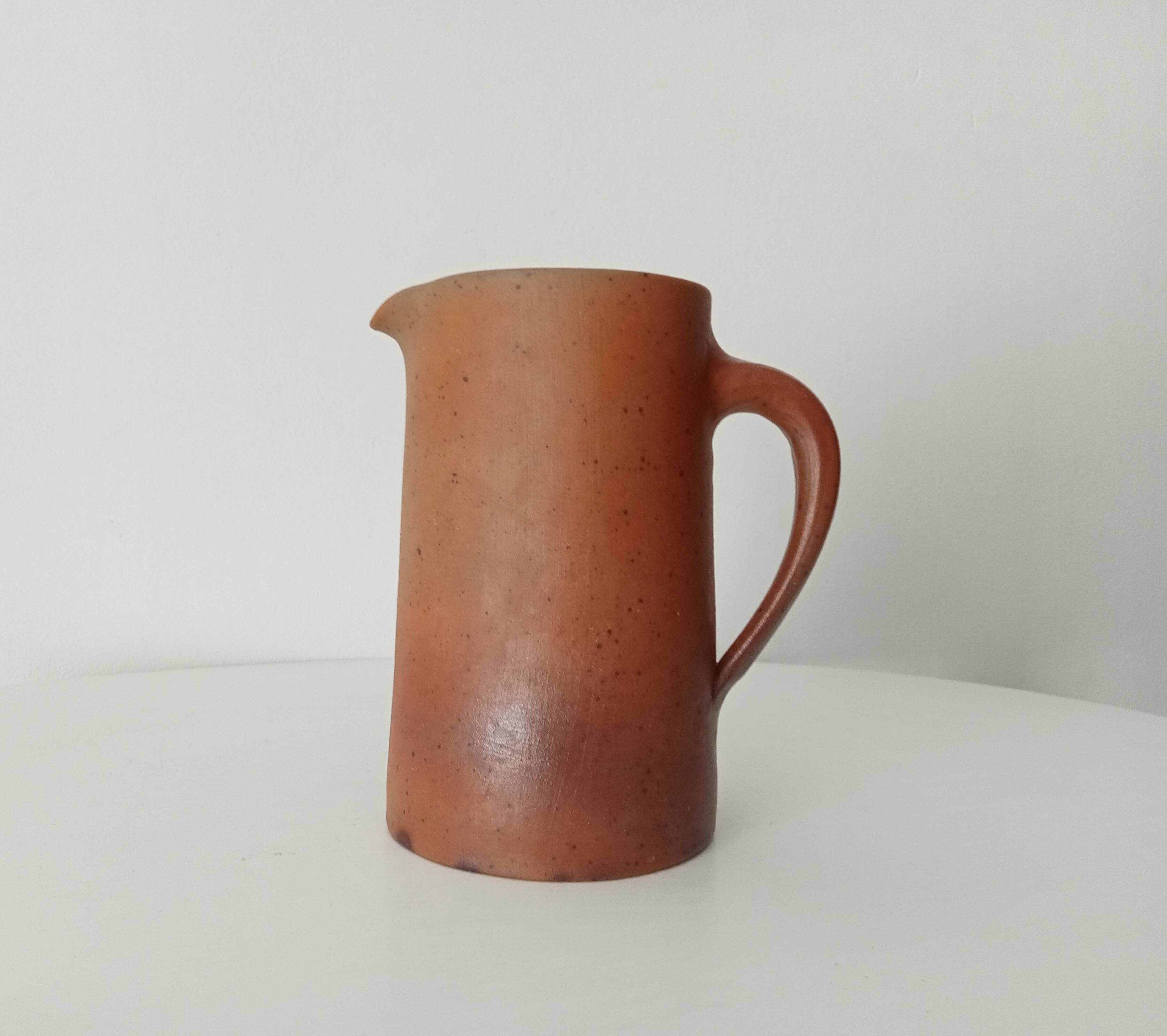 Antique stoneware pitcher