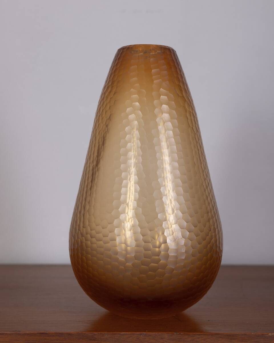 LARGE VINTAGE MURANO GLASS VASE FROM THE 1950S DESIGNED SCARPA FOR VENINI