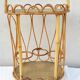 Rattan bottle holder bar basket