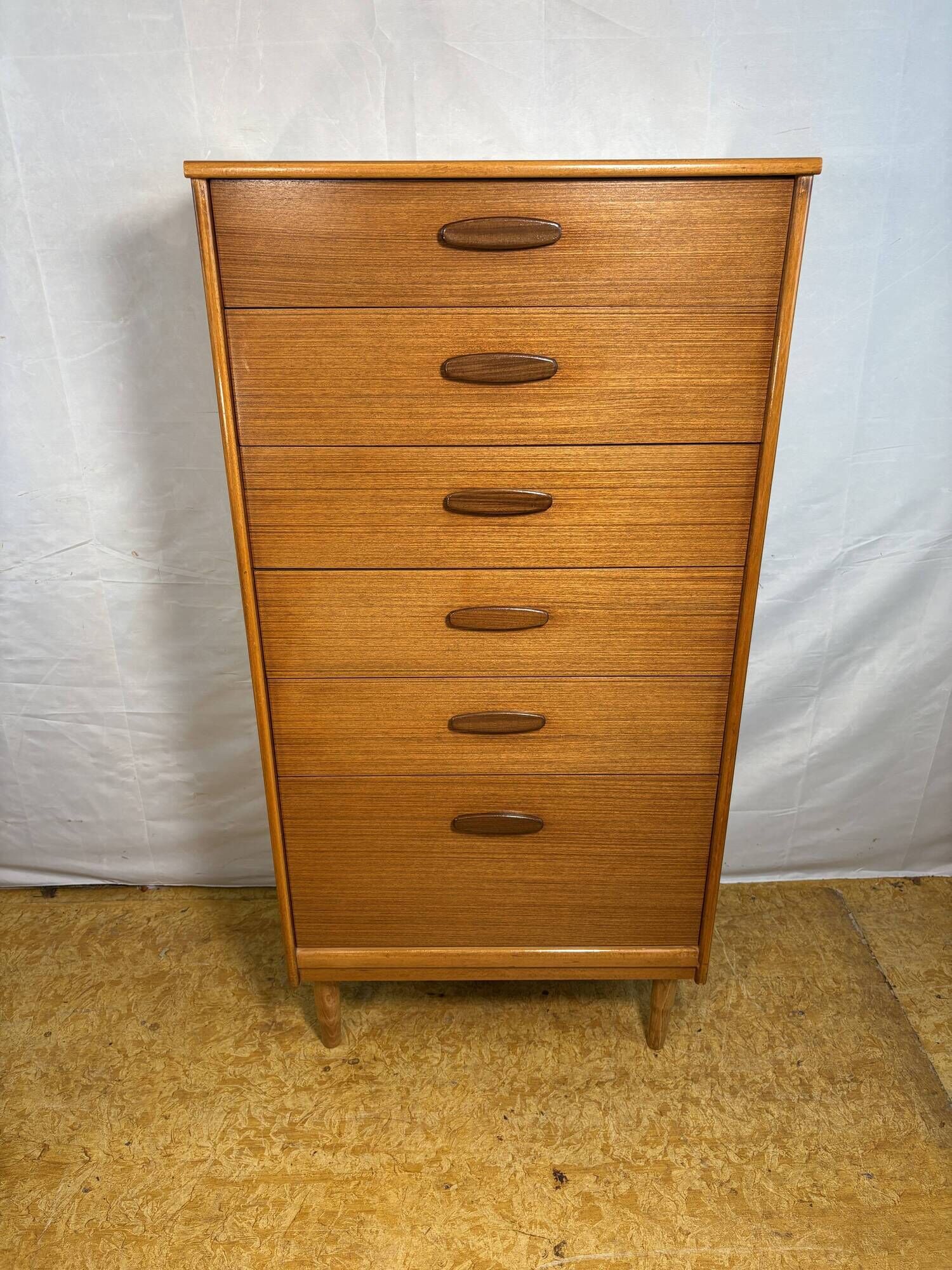 Vintage Austinsuite Teak Chest of Drawers 1960 Scandinavian Danish Design