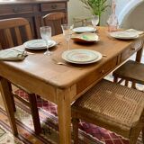 Farmhouse table with drawers