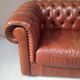 Chesterfield brown sofa 3-seater