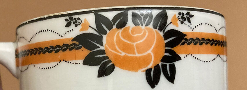 Service à café porcelaine de Ste Foy Limosa, 12 tasses avant 1960