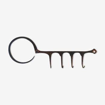 Wrought iron key ring from the 60s.