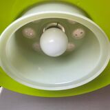 Large Space Age green hanging lamp